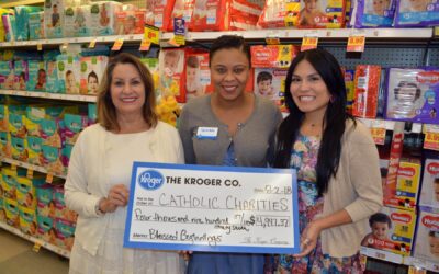 Kroger Donates Nearly $5,000 in Diapers to Blessed Beginnings