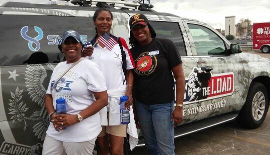 Women Veterans at the Carry the Load event