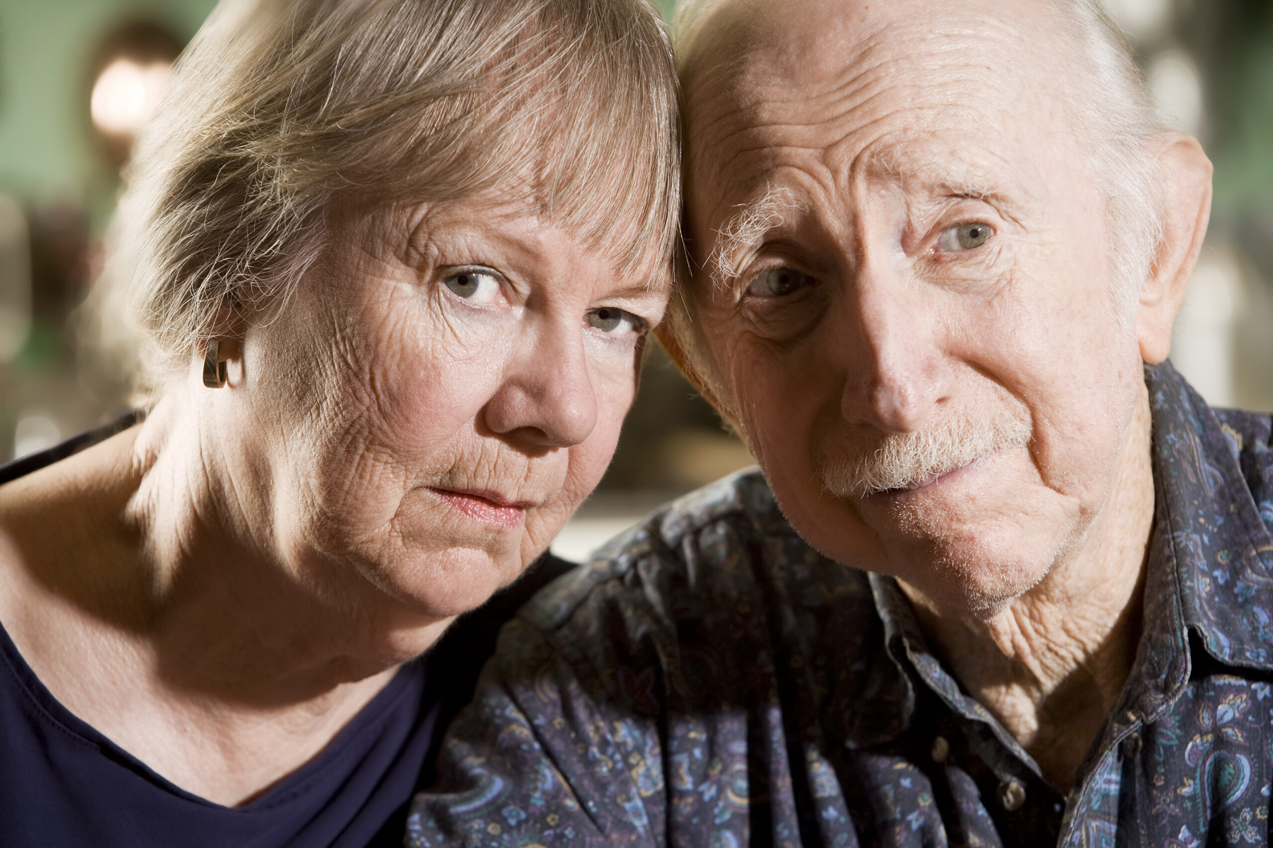 Portrait of Worried Senior Couple Portrait of Worried Senior Couple