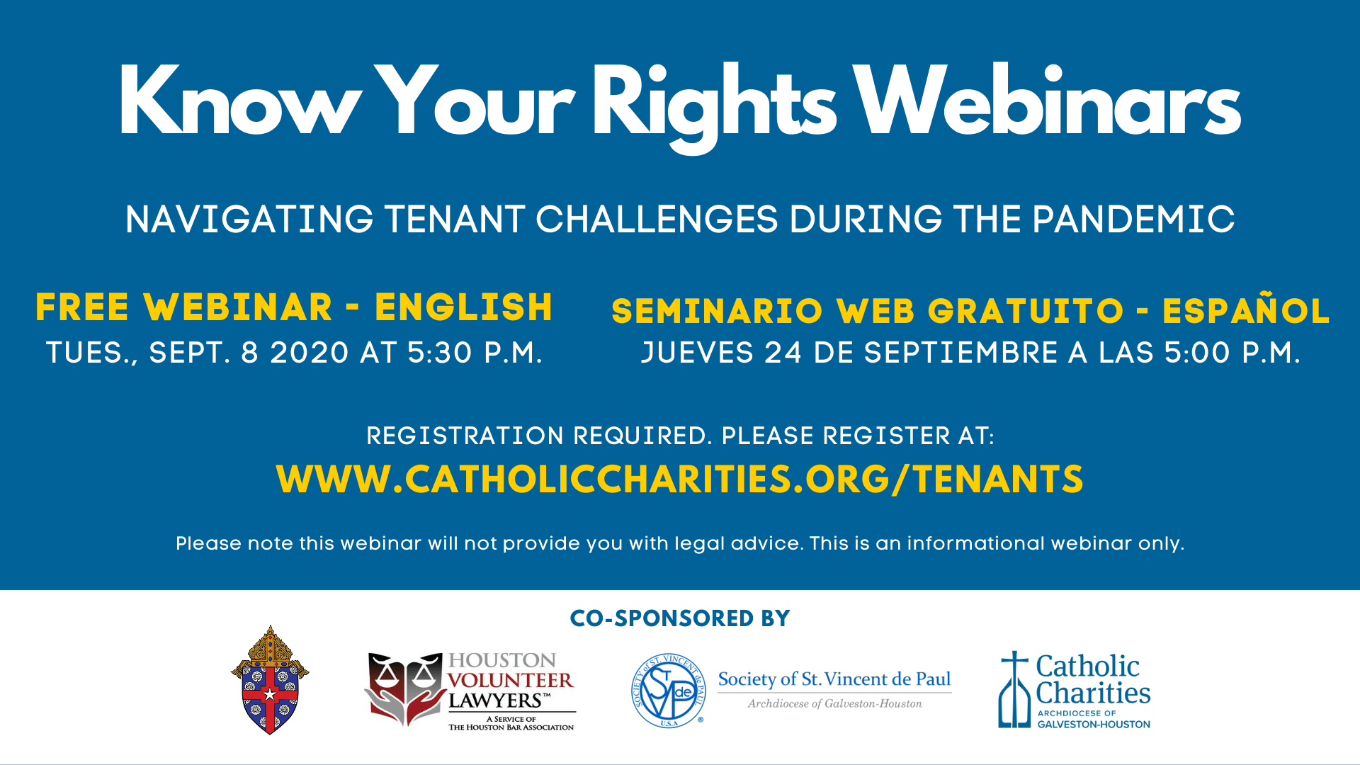 Know Your Rights Webinars