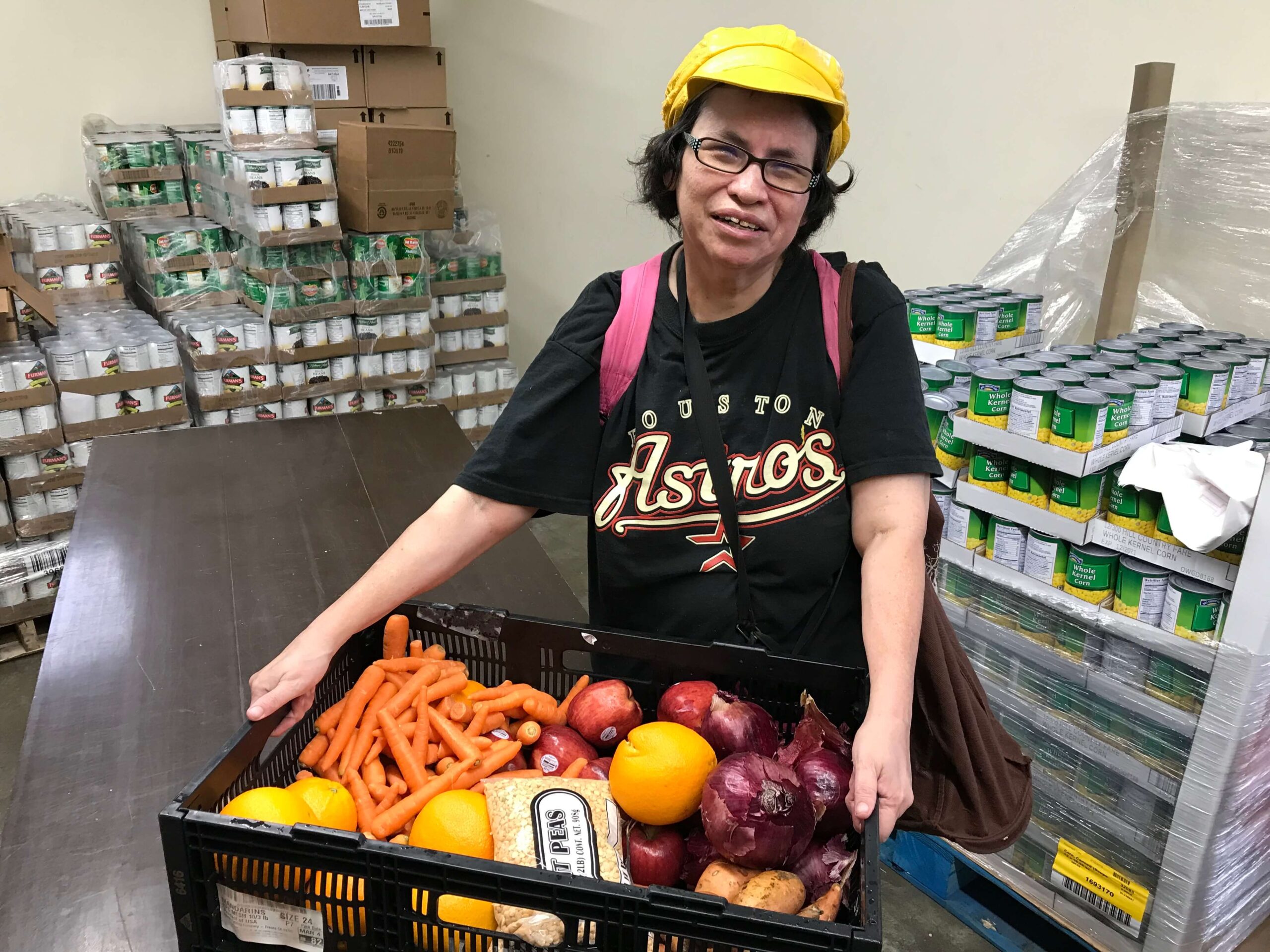 You help people like Mary get enough to eat through Catholic Charities' Family Assistance Program.