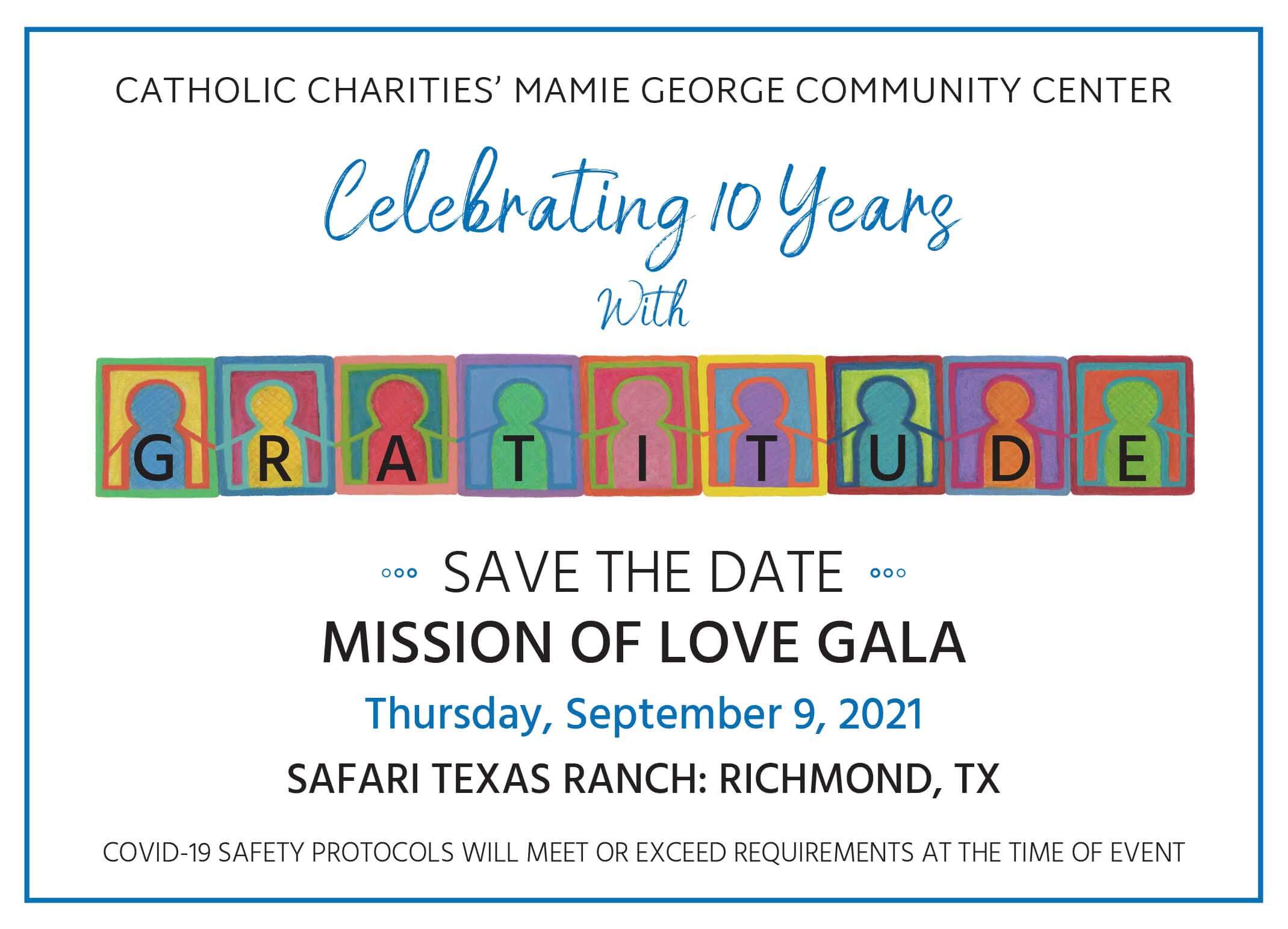 2021 Mission of Love Save the Date!