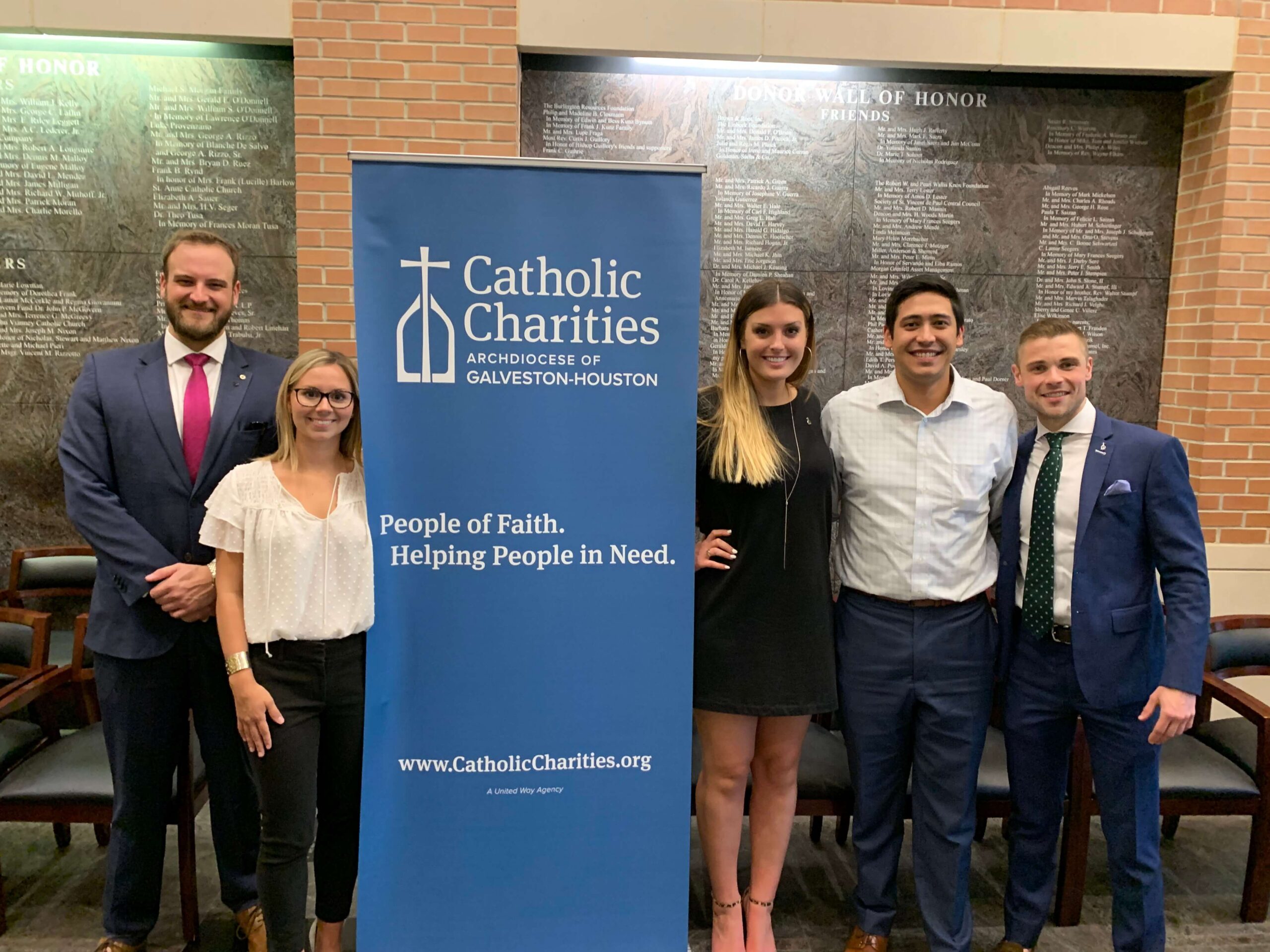 Young Leaders of Catholic Charities at the first Welcome Event