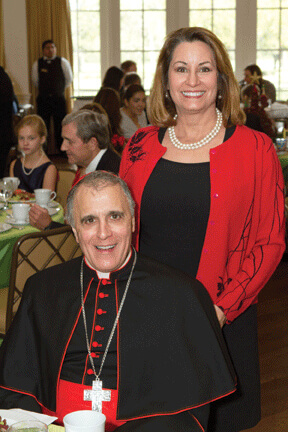 Catholic Charities President and CEO Cynthia N. Colbert with His Eminence Daniel Cardinal DiNardo, Galveston-Houston Archbishop.