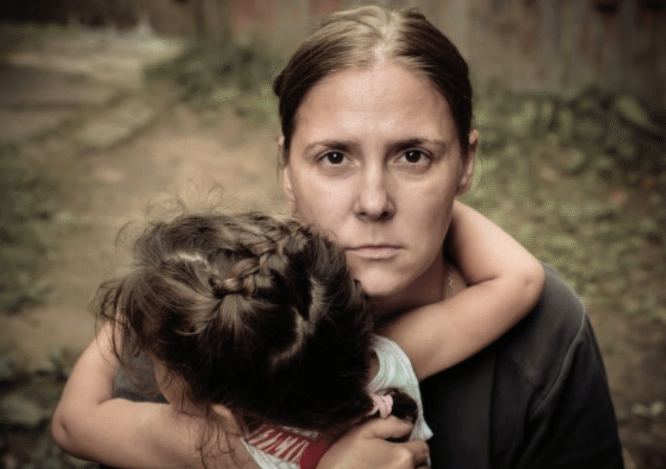 web shot - mom with child